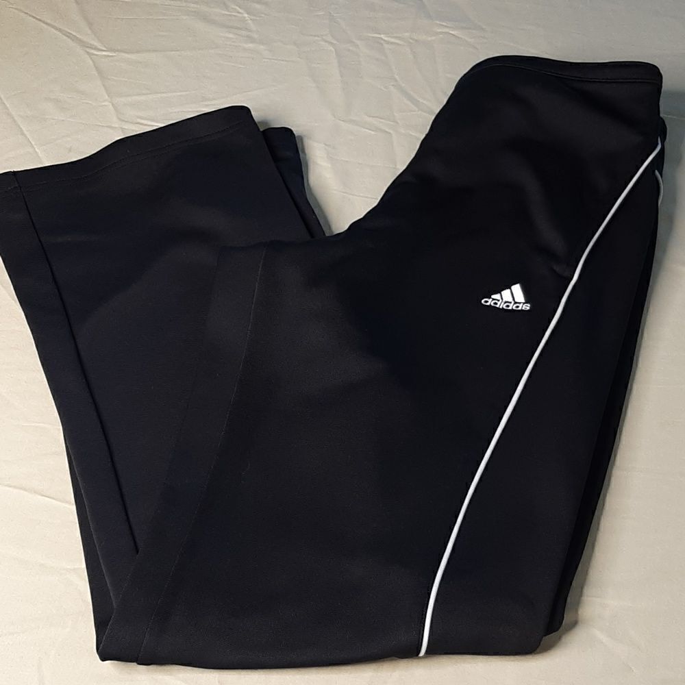 Adidas Black and White Joggers